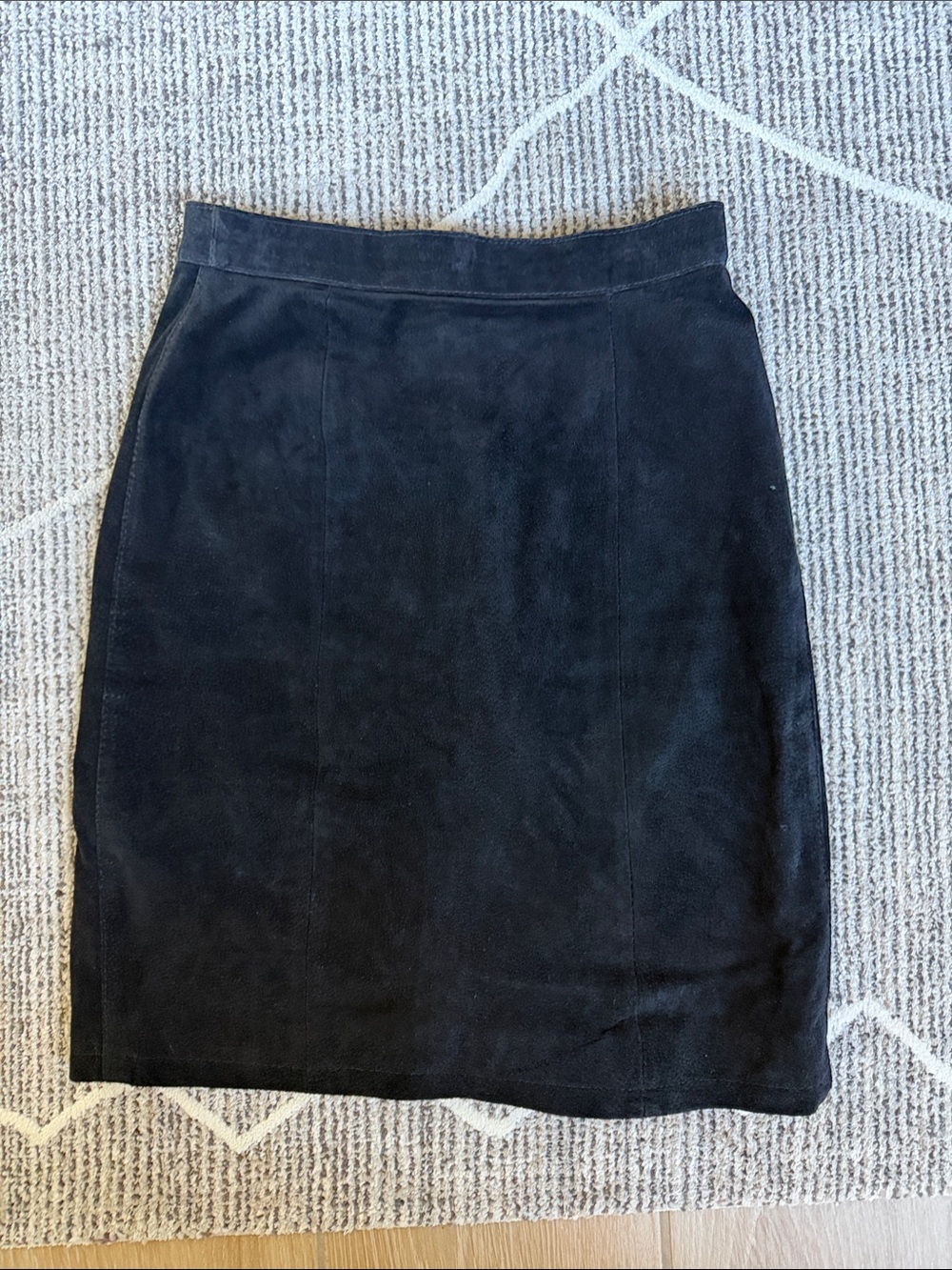The Limited Black Suede Mini Skirt